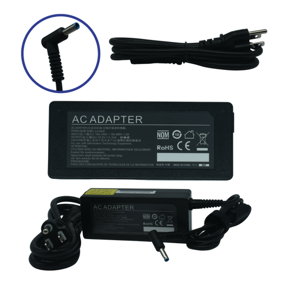 Adaptador de Corriente 65W 19.5V/3.33A (4.5*3.0)
